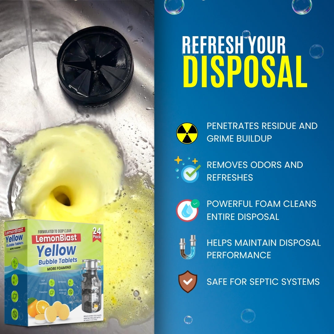YellowBlast Bubble Tablets – Odor Eliminator + Blockage Remover ( BUY 1 GET 1 FREE )