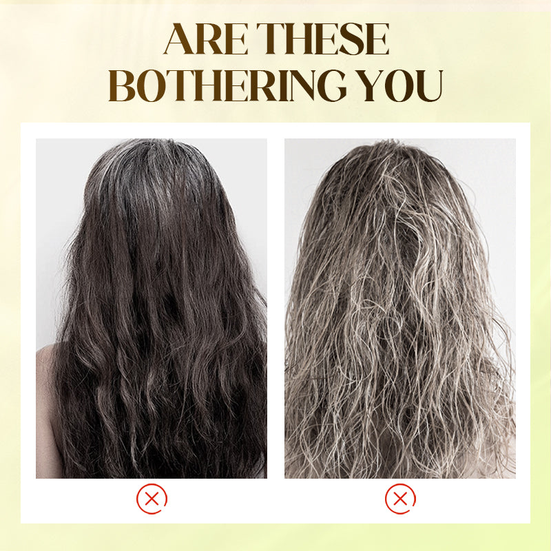 🌿 BUY 2 GET 1 FREE! ✨ Plant Extract Hair Dye for Gray Hair - Natural Formula with Nourishing Botanicals for Damage-Free Color & Shine 💆‍♀️💫