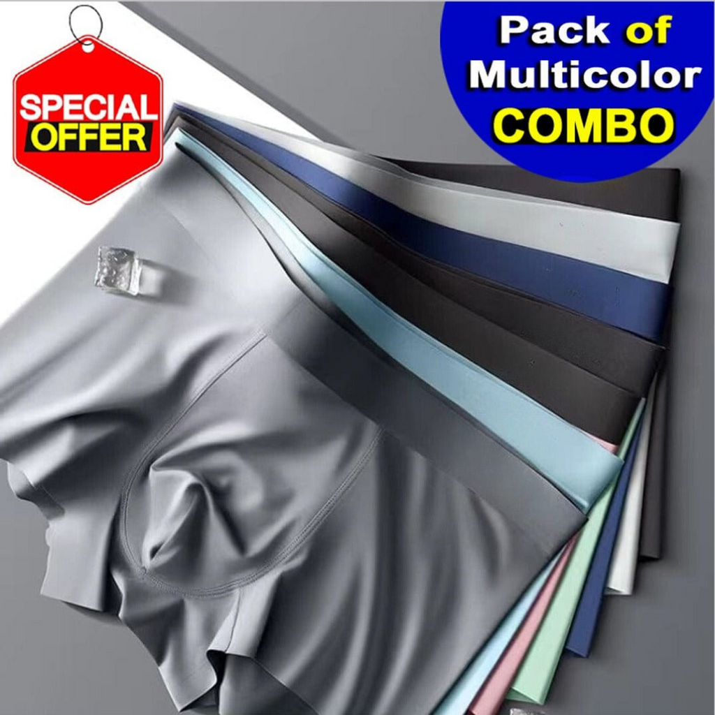 Premium Ice Silk Men's Underwear (Pack of 3)