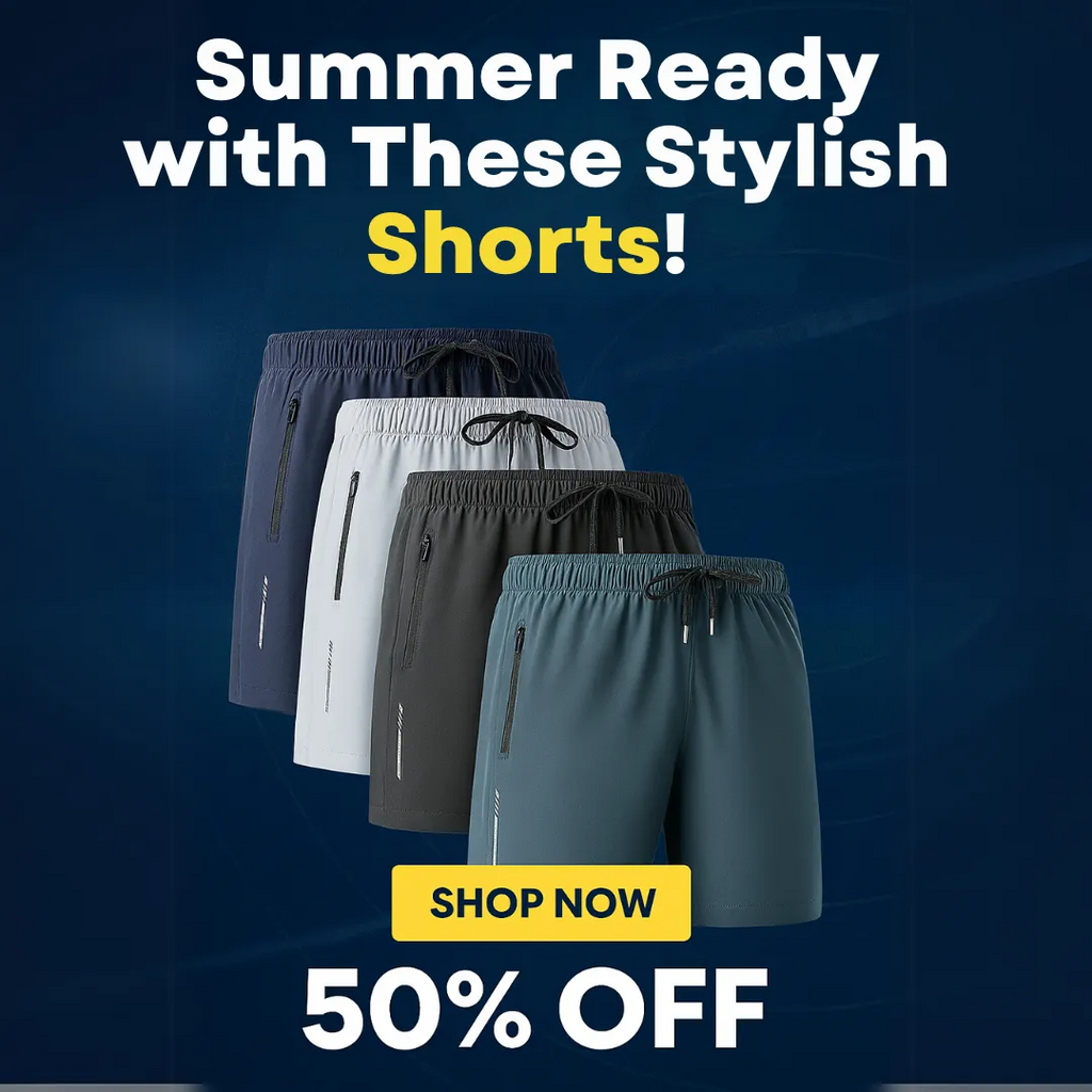 Men's Stretch Shorts (Pack of 3) | Soft & Breathable Summer Wear @ Just Rs.699/-